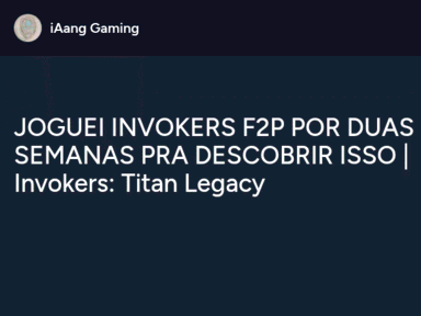 iAang Gaming: the channel logo and the title of its latest video