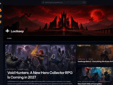LootKeep home page